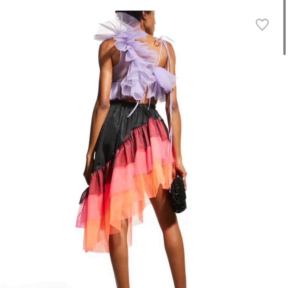PASKAL Multi Color Asymmetrical Mini Skirt/Top set